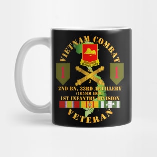 Vietnam Combat Vet - 2nd Bn 33rd Artillery - 1st Inf Div SSI Mug